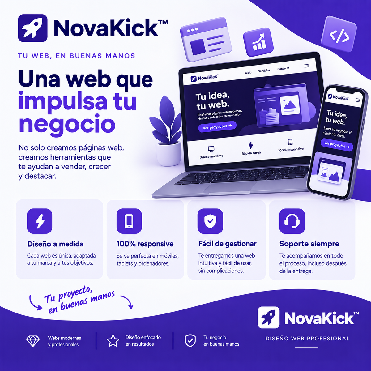 NovaKick™ - Creamos el diseño de tu pagina Web por ti