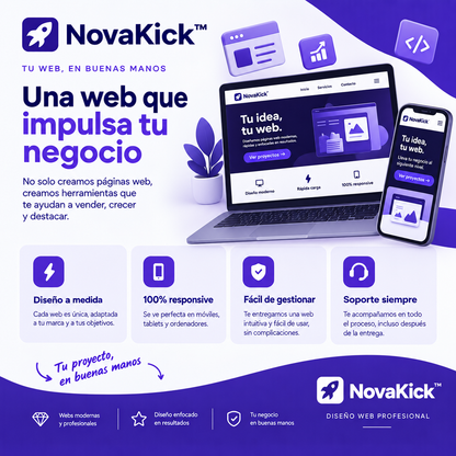 NovaKick™ - Creamos el diseño de tu pagina Web por ti